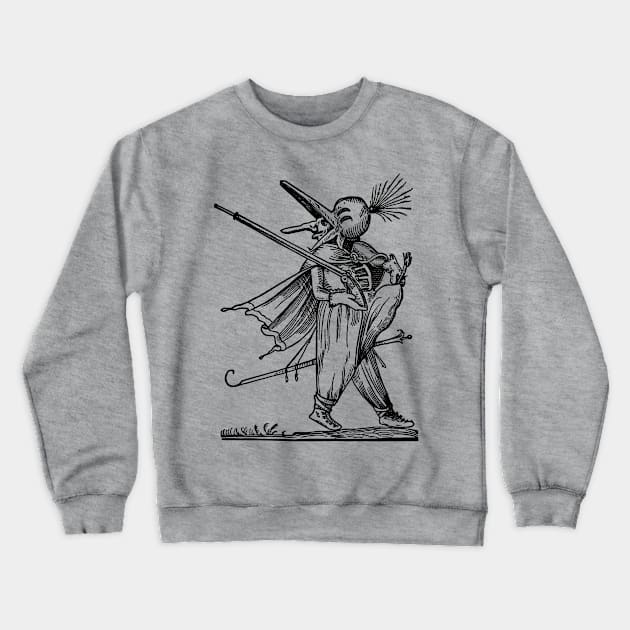 Grotesque #55 The Drolatic Dreams of Pantagruel (1565) Crewneck Sweatshirt by n23tees